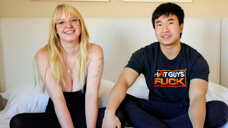 Busty Blonde Brylee Summers First Time with Asian Hunk Heath Dickens