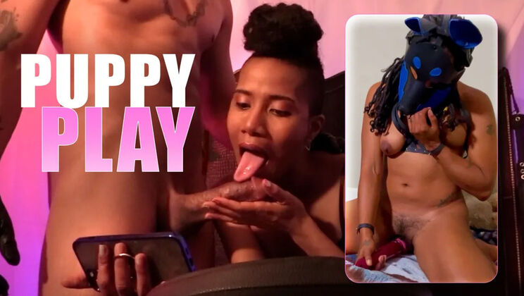 Jet Setting Jasmine Spied By King Noire In Puppy Play