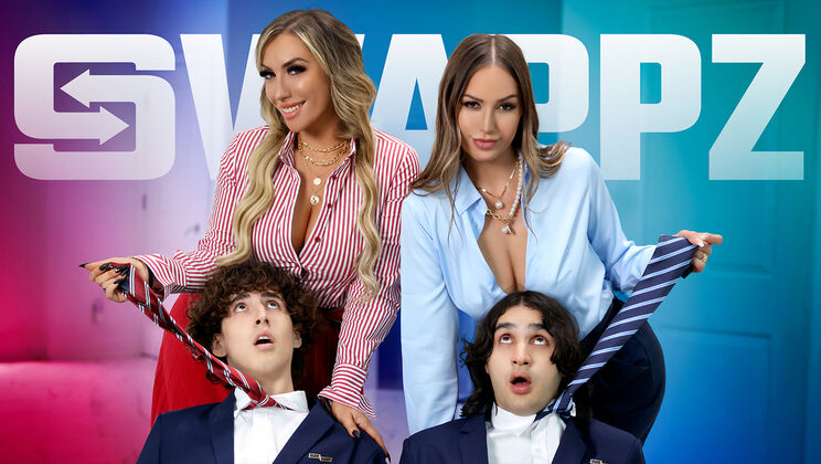 Blonde Bombshells Desiree Dulce & Mia James in Steamy Session