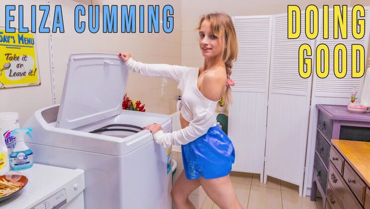 Petite Eliza Cumming Solos with Small Tits