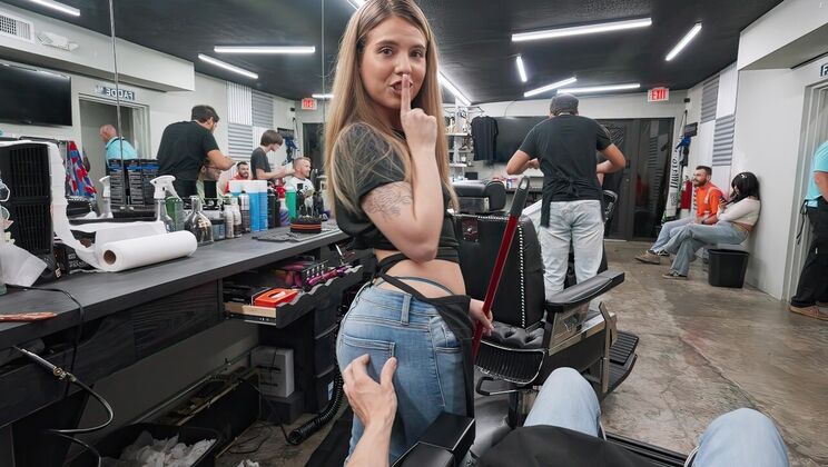 Blowjob and Missionary at the Barbers