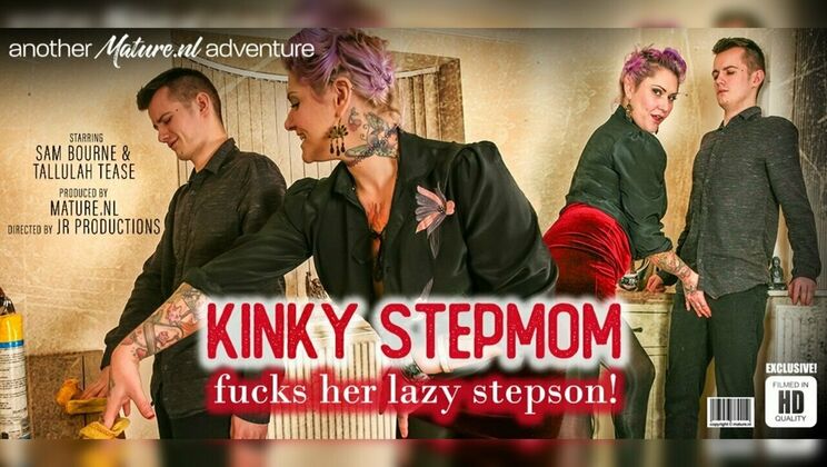 BBW Mom's Blowjob for Stepson!