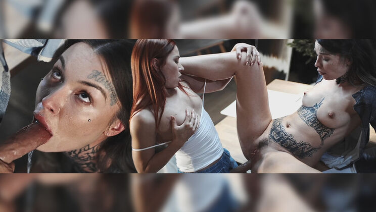 [FutanariXXX] - Tabitha Poison and Clemence Audiard's Dirty Art Exhibit