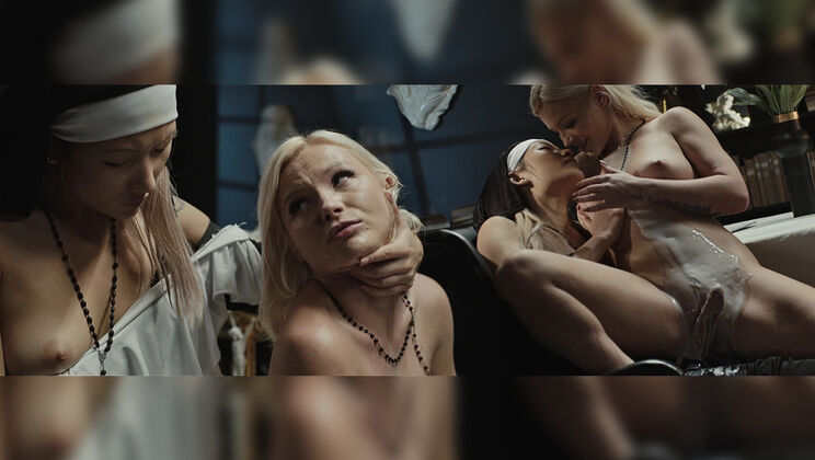 Petite Asian Darlings Enjoy a Bukkake