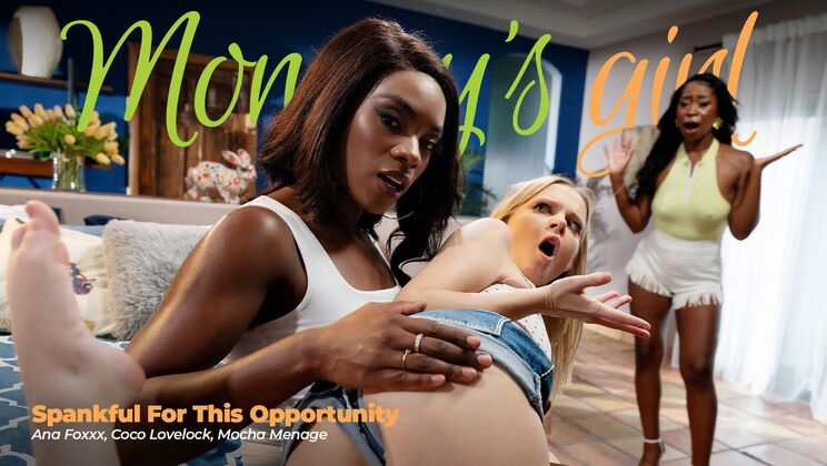 Hairy Lesbians in Interracial Threesome