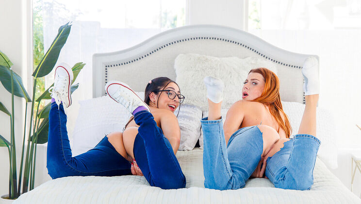 Hot Stepsisters Make Stepbro Pay - FFM Threesome