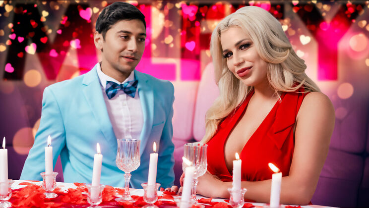 Valentine's Day Blowjob with Blonde MILF Spencer Scott