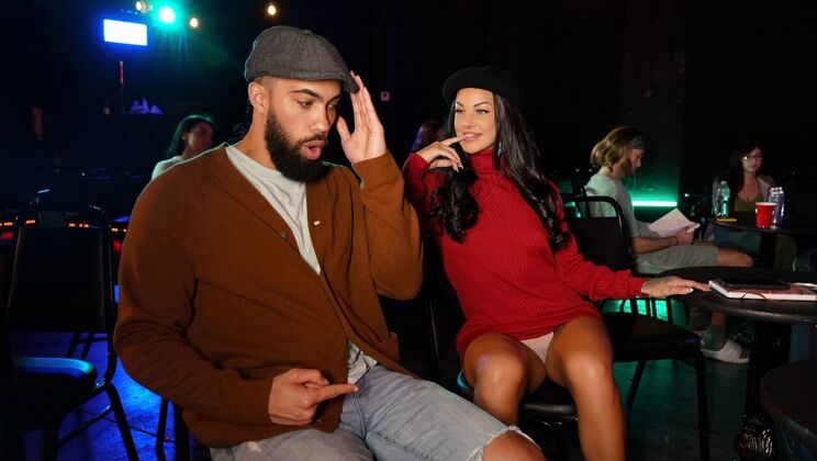 Amateur Poetry Slam Bam Sex - Cumshot on Natural Tits