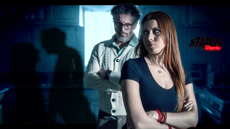 Skinny Redhead Fucks Older Man in Steamy Taboo Scene