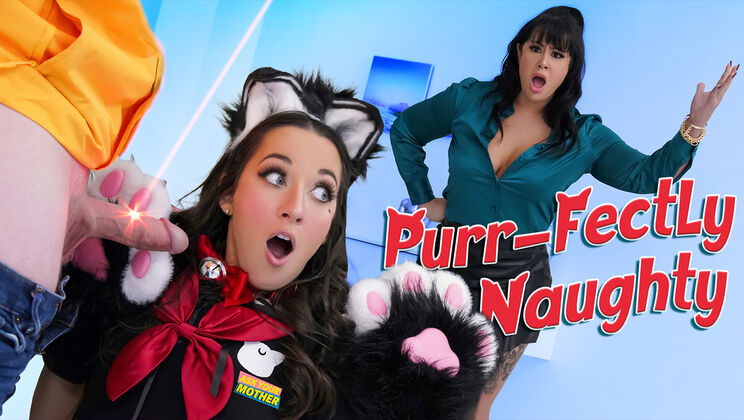 Blowjob and Pussy Licking with Stepmom, Neko, and Stepson