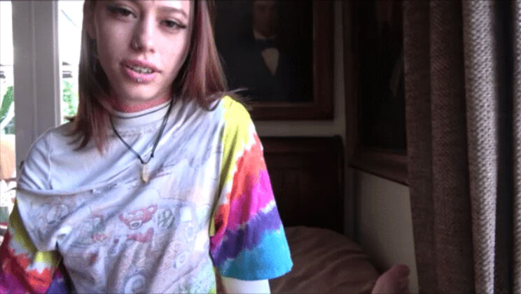 19 Year Old Petite Brunette Gets Cumshot