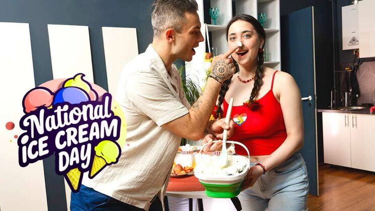 [ClubSweethearts] - Ice Cream Day 2025: Hardcore Teen Tit Play and Cumshot - Willy Regal - Remido
