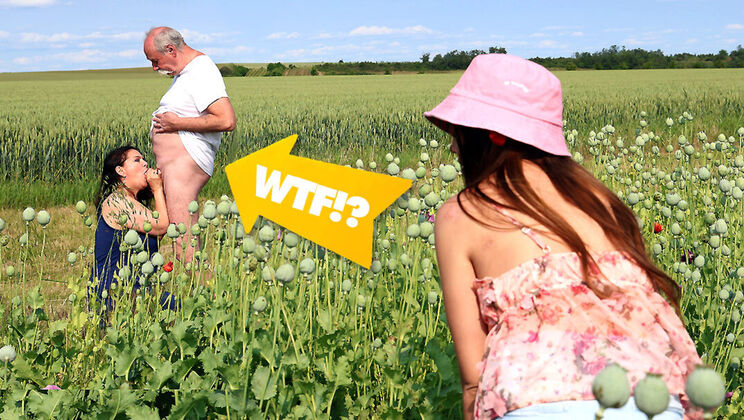 Old vs Young: Outdoor Sex