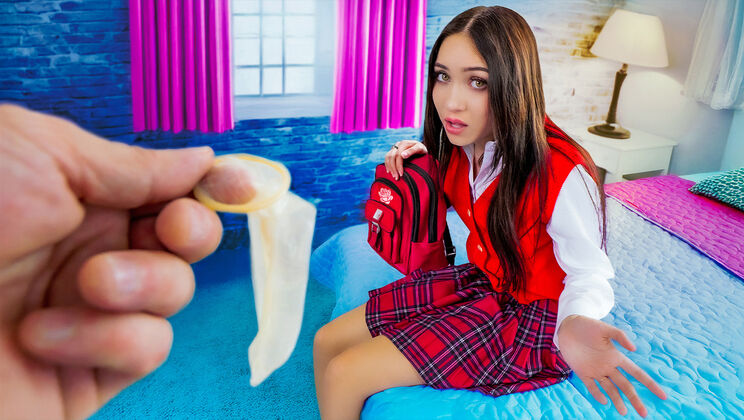 Young Brunette Mia Learns Sex From Older Stepdad