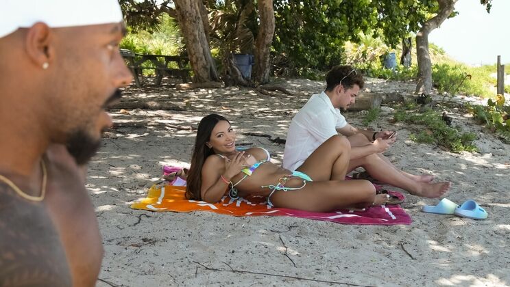 Anal Fuck on Sand: Gagging, Spanking, Cheating Thrills