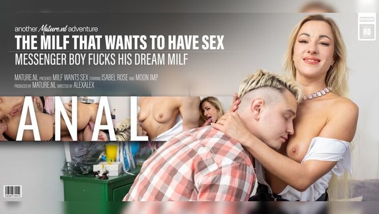 Anal Loving MILF Isabel Rose Fucks Young Messenger Hard