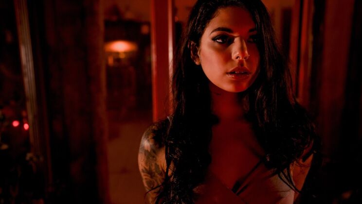 Big Tits Brunette and Petite Latina Lesbian Sex Tape