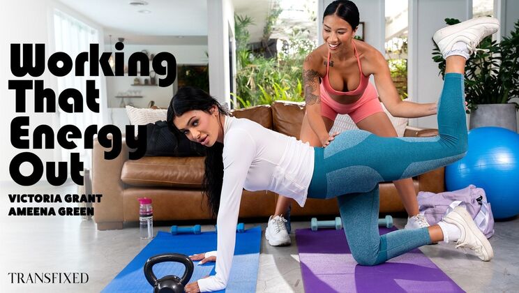 Ebony with Natural Tits and Brunette with Big Tits Team Up