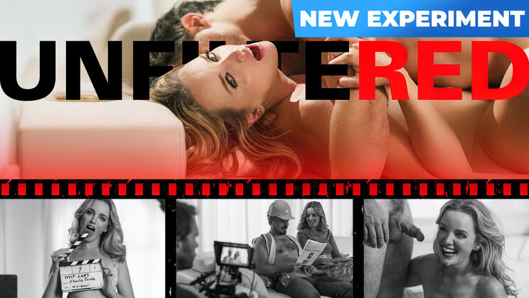 Skinny MILF in lace and bun takes a facial in interview style