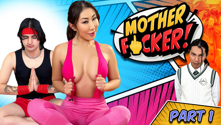Asian MILF Takes Deep Throat During Yoga