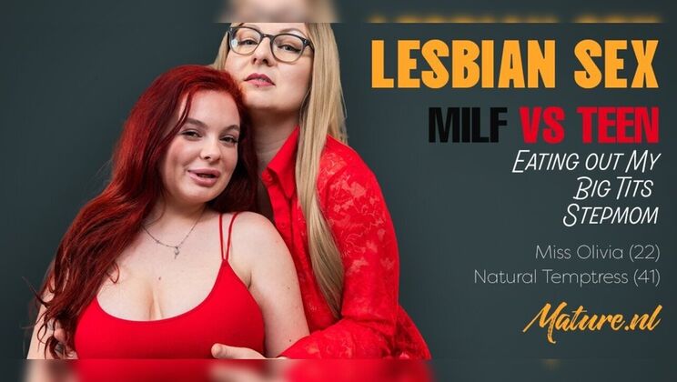 Natural Temptress Olivia face sits on busty blonde mature mom