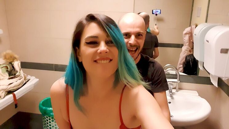 Sukii Takes Nen's Cock in Public