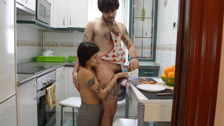 Food, Kisses, And A Handjob