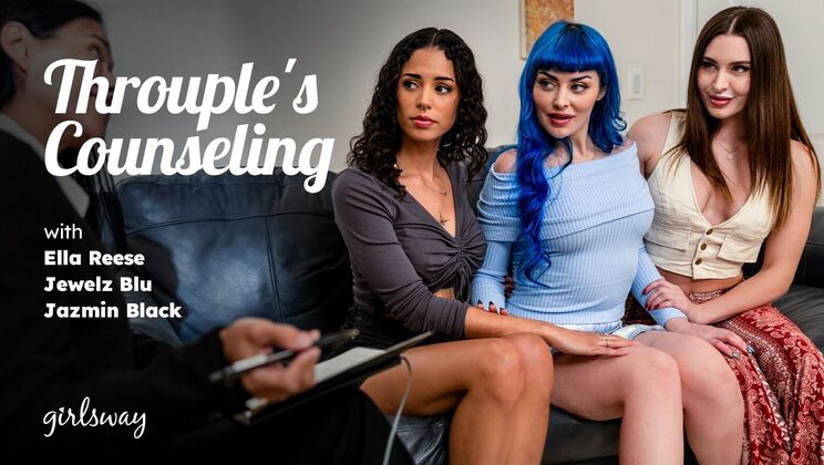 Throuple's Counseling: Big Tits and Pussy Licking