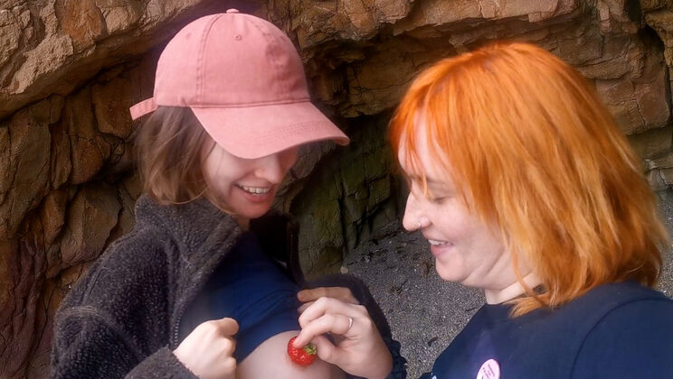 Nipple Sucking and Strawberry Spit with Effy and Grainne