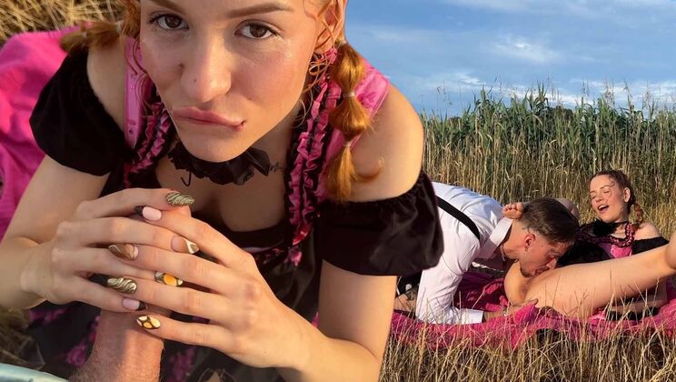 Mia Gets Facial at Oktoberfest
