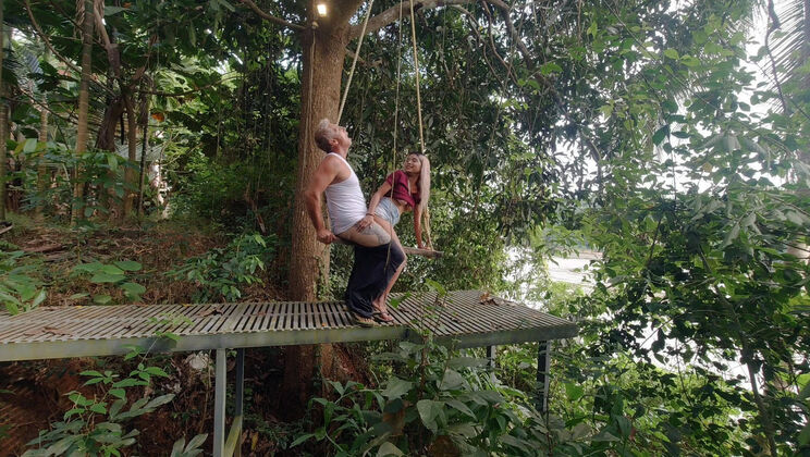 Public Anal on a Swing by the River