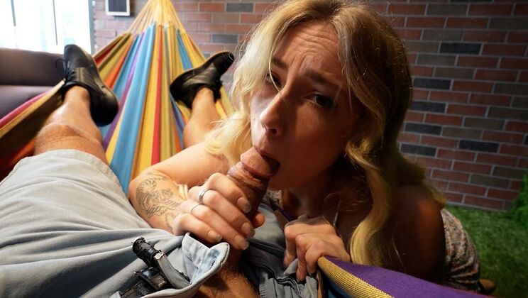 Stella Elle Takes Dick in Her Mouth in POV Scene